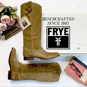Frye Melissa Button in Cashew Suede